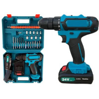  Акумуляторний шуруповерт 24V з набором інструментів  універсальний помічник для дому та майстерні